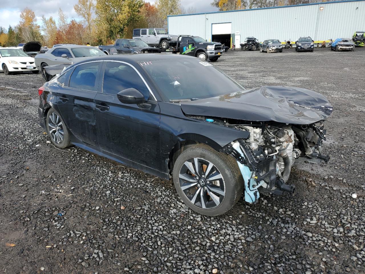 2022 HONDA CIVIC EX VIN:JHMFE1F79NX005393