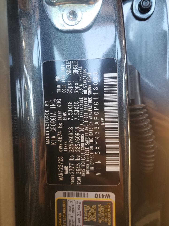 2023 KIA SPORTAGE EX VIN:5XYK33AF0PG113083