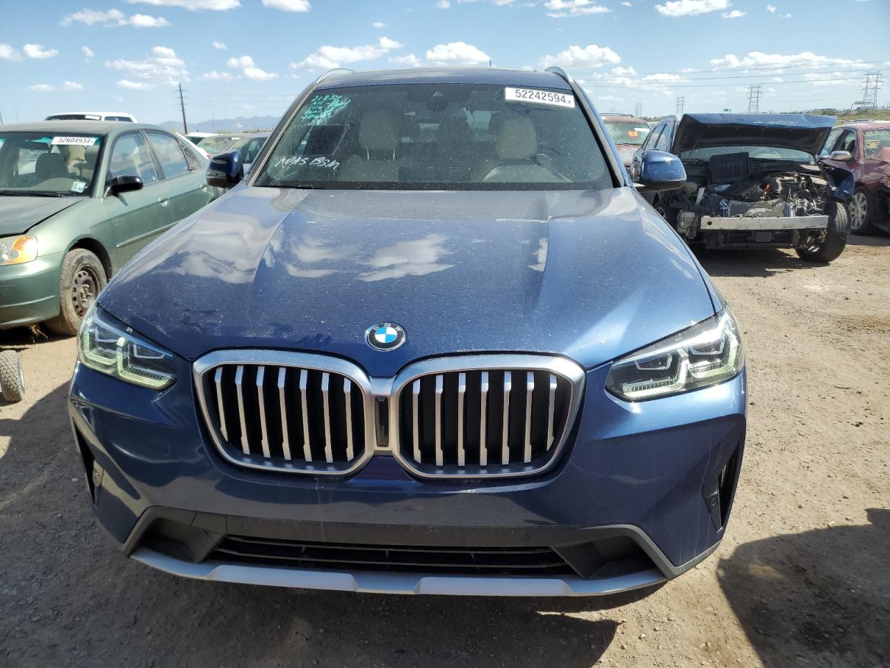 2022 BMW X3 SDRIVE30I VIN:5UX43DP09N9J69408