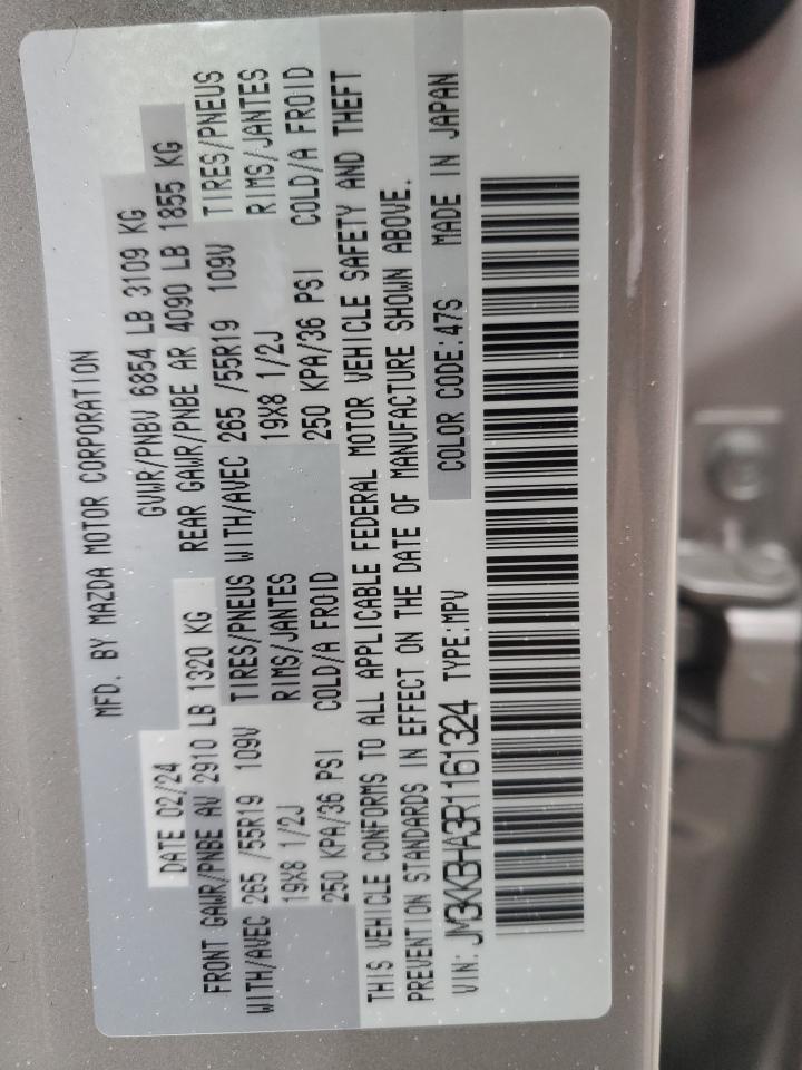 2024 MAZDA CX-90 PREFERRED VIN:JM3KKBHA3R1161324