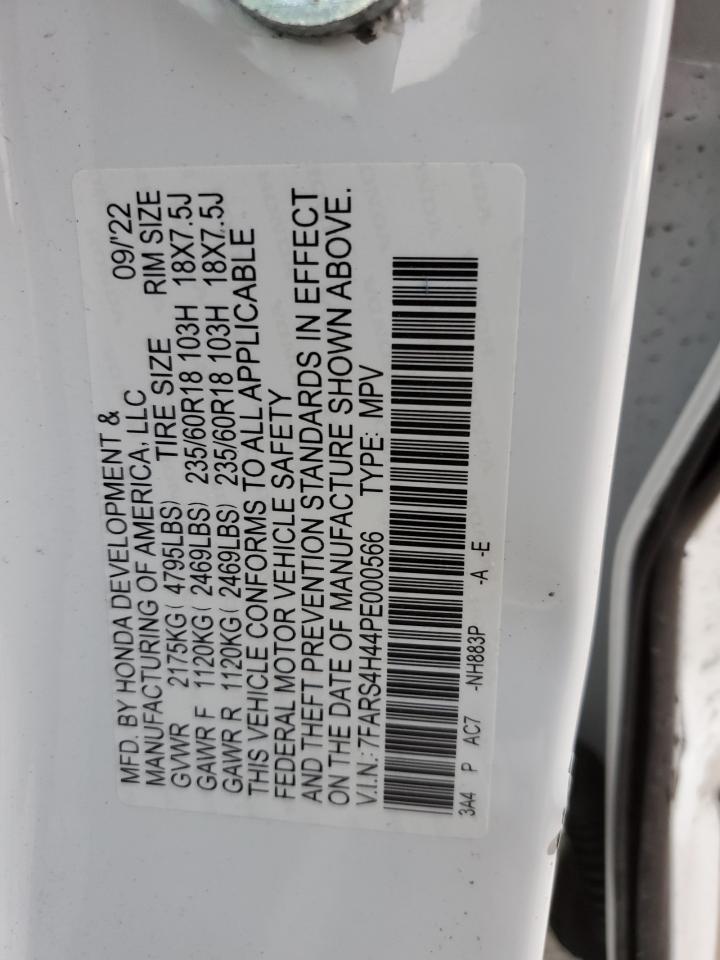 2023 HONDA CR-V EX VIN:7FARS4H44PE000566