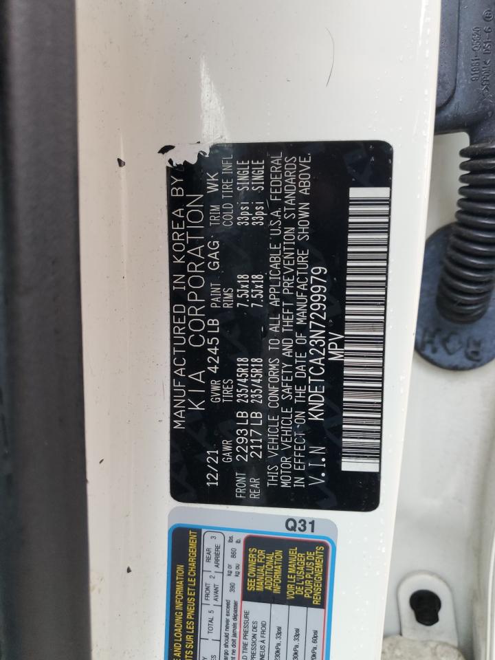 2022 KIA SELTOS SX VIN:KNDETCA23N7299979