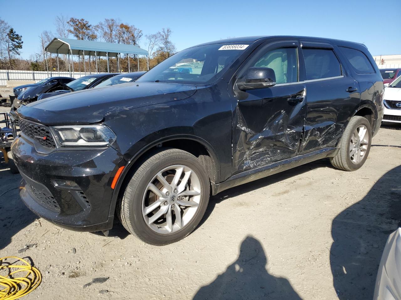 2022 DODGE DURANGO GT VIN:1C4RDJDG5NC136610