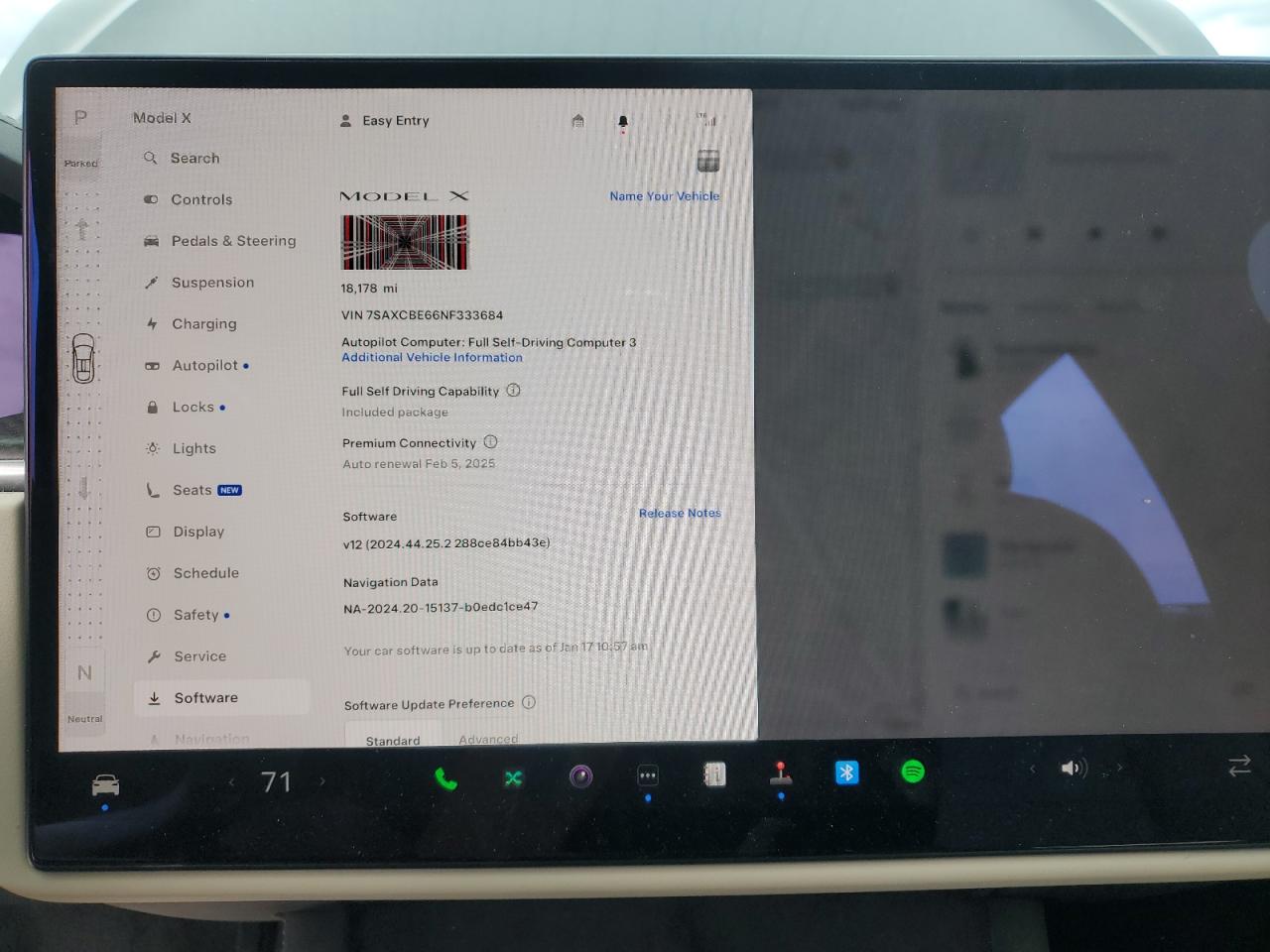 2022 TESLA MODEL X  VIN:7SAXCBE66NF333684