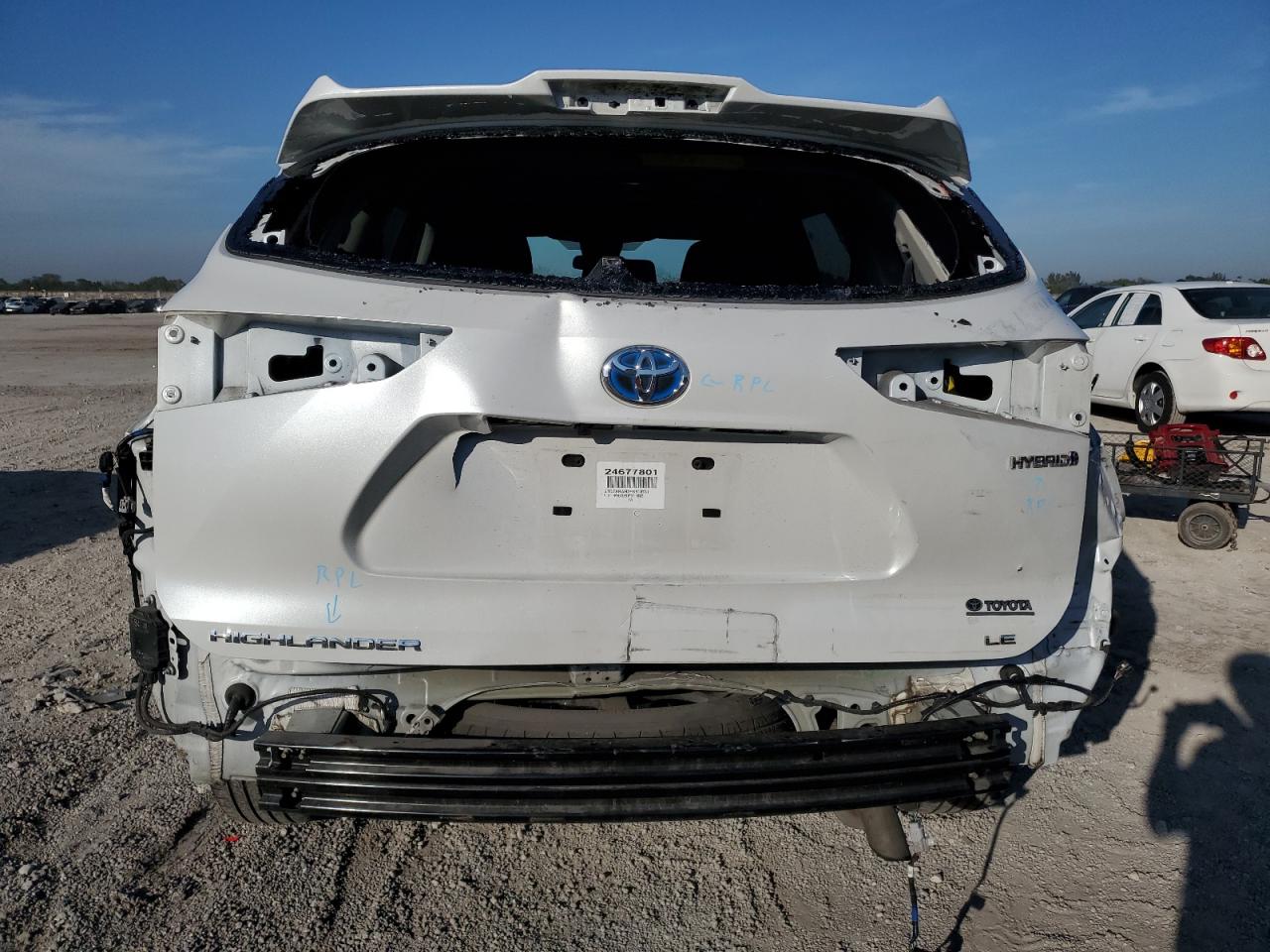 2023 TOYOTA HIGHLANDER HYBRID LE VIN:5TDZARAH2PS518731