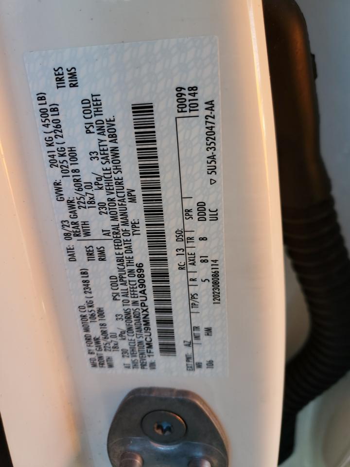 2023 FORD ESCAPE ST LINE VIN:1FMCU9MNXPUA90896