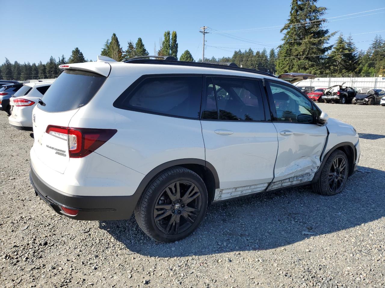 2022 HONDA PILOT BLACK VIN:5FNYF6H73NB006258