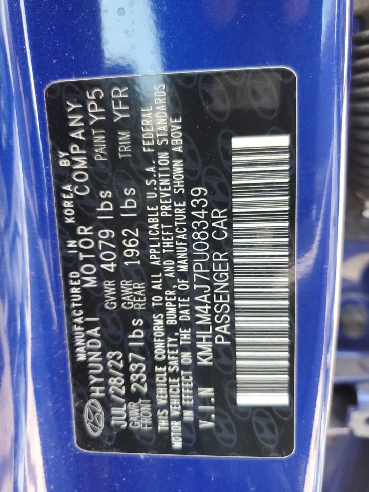 2023 HYUNDAI ELANTRA BLUE VIN:KMHLM4AJ7PU083439