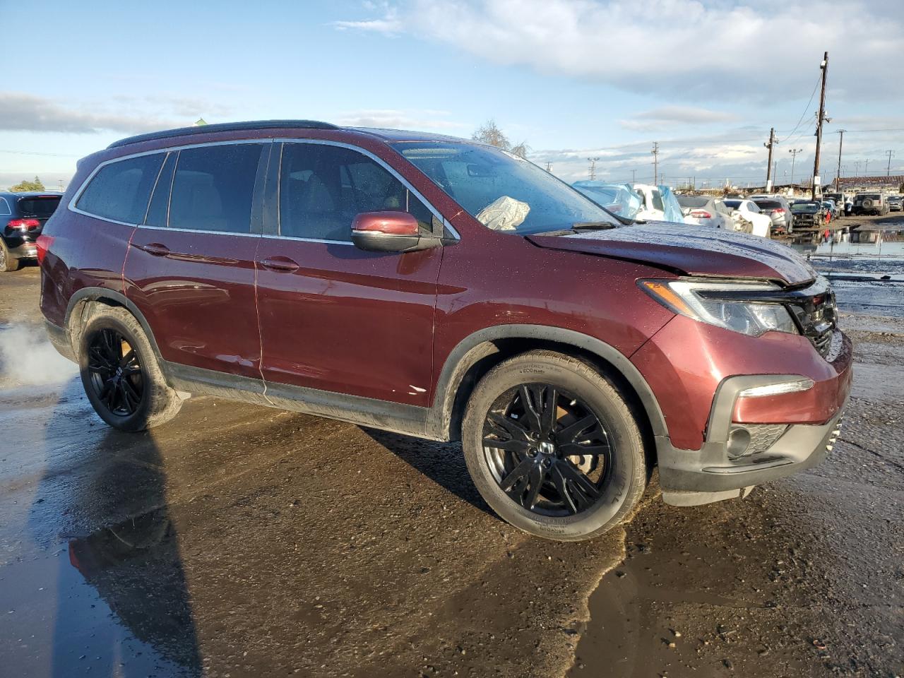 2022 HONDA PILOT SE VIN:5FNYF5H20NB021685