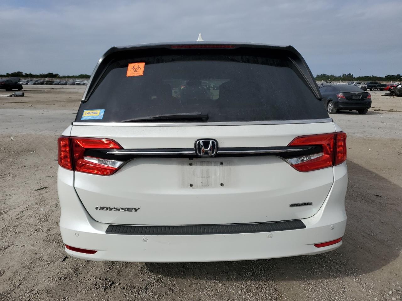 2022 HONDA ODYSSEY TOURING VIN:5FNRL6H88NB007721