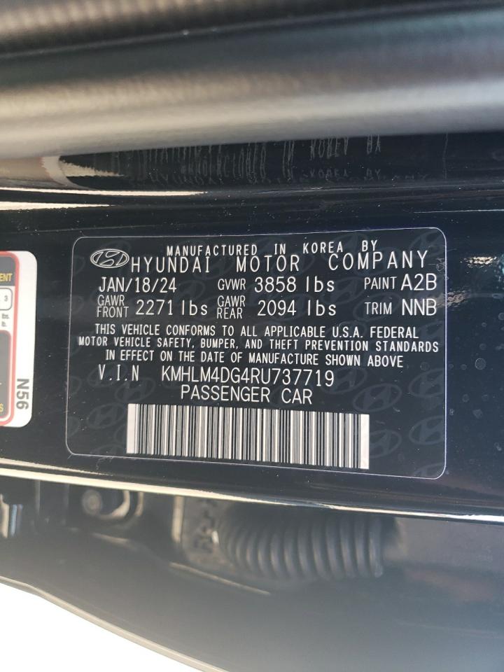 2024 HYUNDAI ELANTRA SEL VIN:KMHLM4DG4RU737719