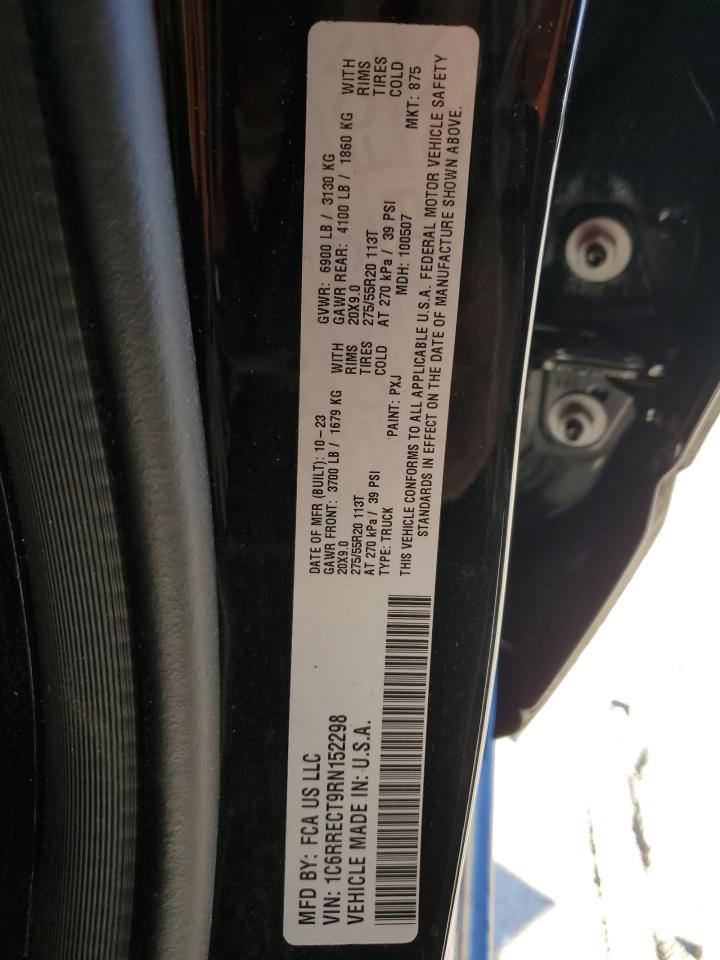 2024 RAM 1500 TRADESMAN VIN:1C6RRECT9RN152298