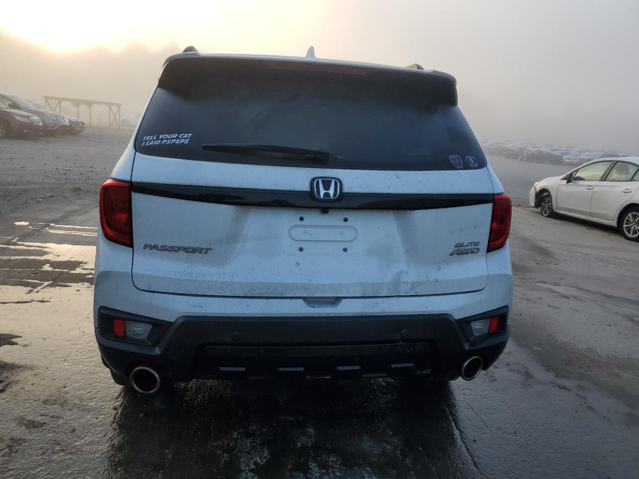 2022 HONDA PASSPORT ELITE VIN:5FNYF8H00NB009729