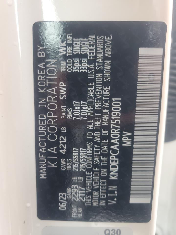 2024 KIA SELTOS LX VIN:KNDEPCAA0R7519001