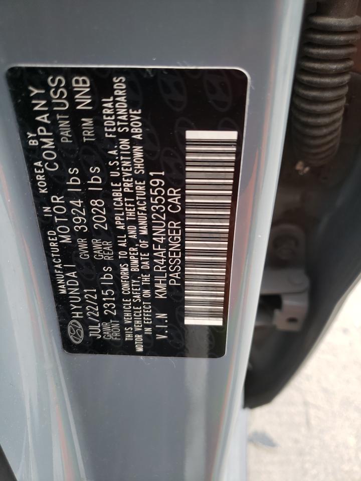 2022 HYUNDAI ELANTRA N LINE VIN:KMHLR4AF4NU235591