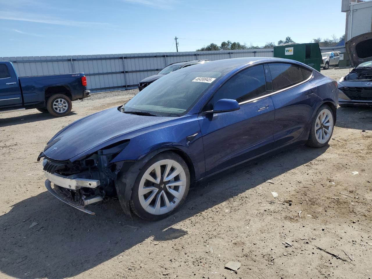 2022 TESLA MODEL 3  VIN:5YJ3E1EB9NF185625