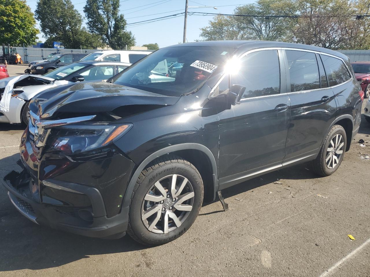 2022 HONDA PILOT EXL VIN:5FNYF6H59NB023399