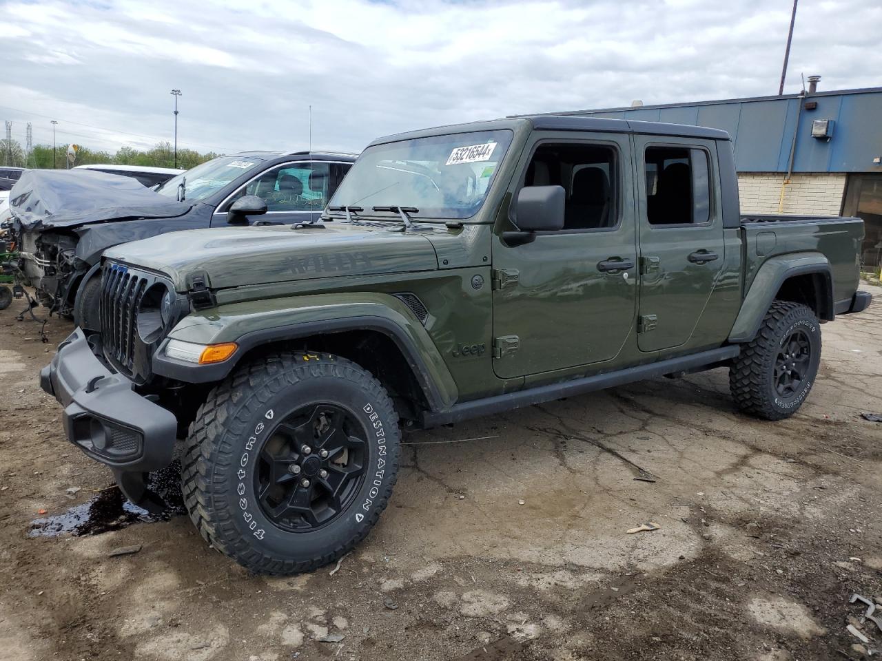 2022 JEEP GLADIATOR SPORT VIN:1C6HJTAG8NL155700