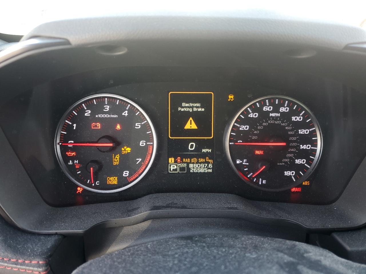 2023 SUBARU WRX GT VIN:JF1VBAU65P8803344