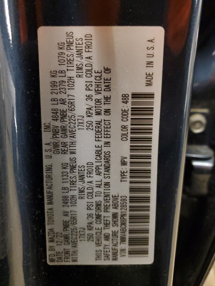 2023 MAZDA CX-50 PREFERRED PLUS VIN:7MMVABCM8PN128593