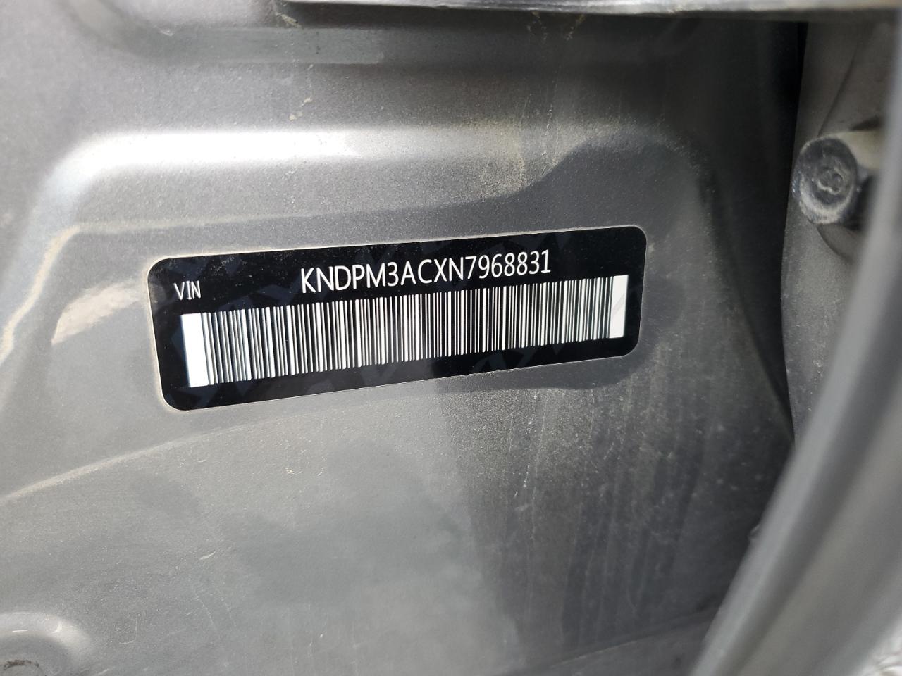 2022 KIA SPORTAGE LX VIN:KNDPM3ACXN7968831