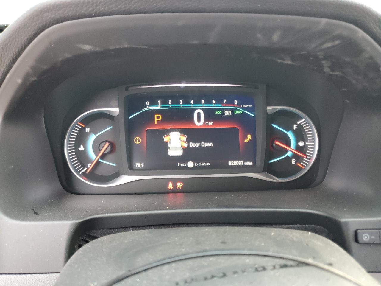 2022 HONDA PILOT EXL VIN:5FNYF5H57NB038686