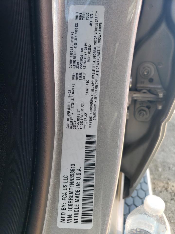 2022 RAM 1500 BIG HORN/LONE STAR VIN:1C6RREMT1NN358613