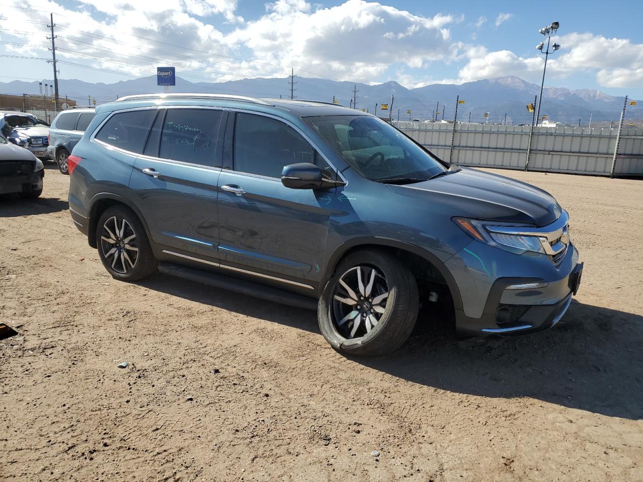 2022 HONDA PILOT ELITE VIN:5FNYF6H07NB038634