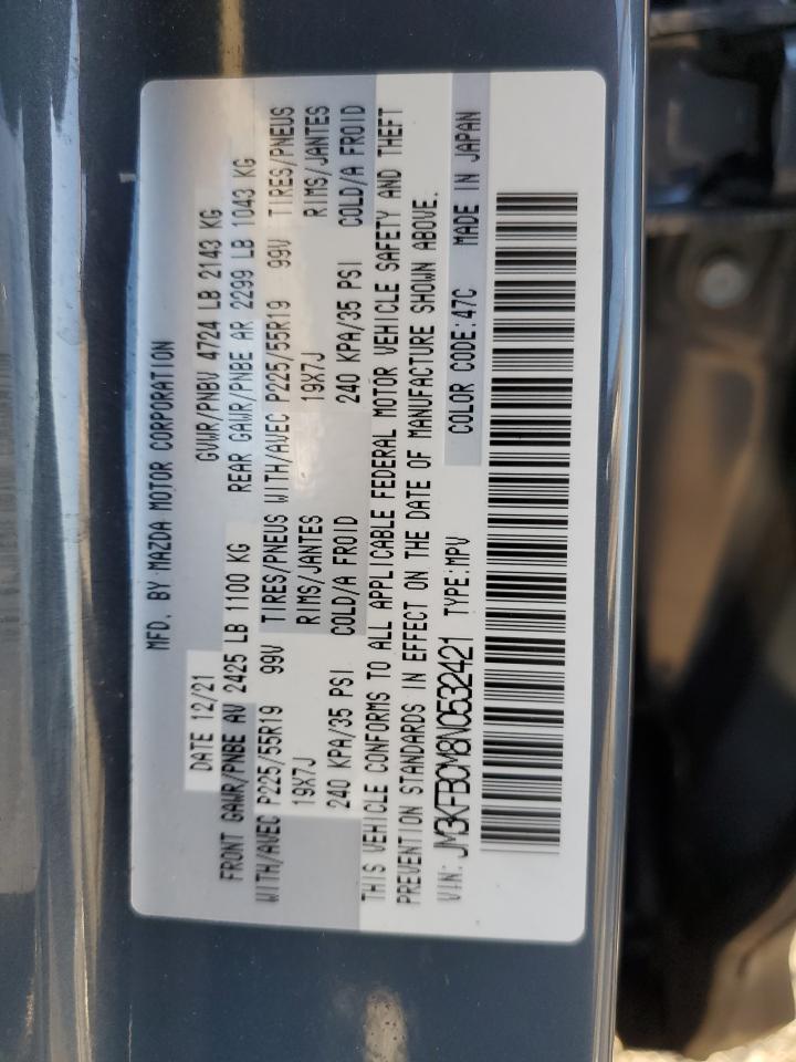 2022 MAZDA CX-5 PREFERRED VIN:JM3KFBCM8N0532421