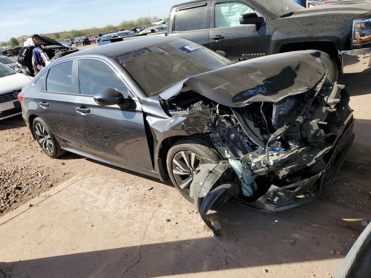 2022 HONDA CIVIC EX VIN:JHMFE1F75NX009649