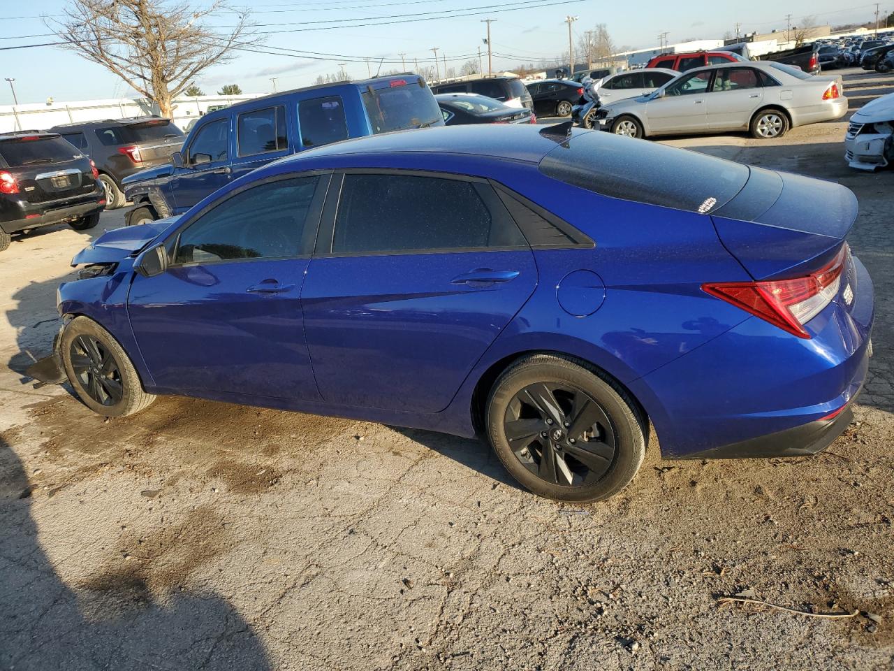 2022 HYUNDAI ELANTRA BLUE VIN:KMHLM4AJ5NU020661