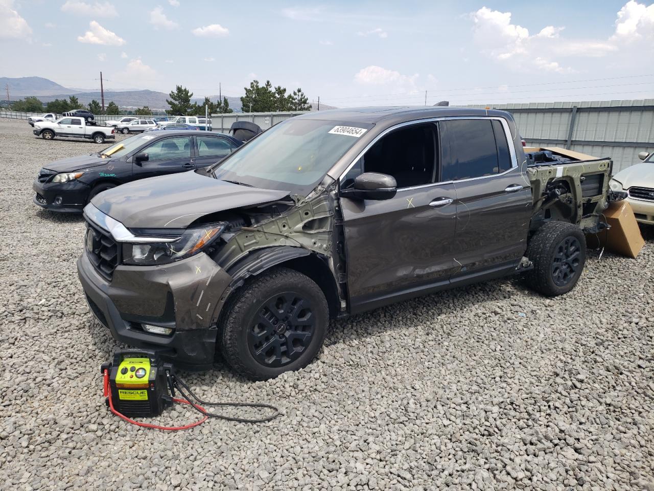 2022 HONDA RIDGELINE RTL VIN:5FPYK3F79NB011565