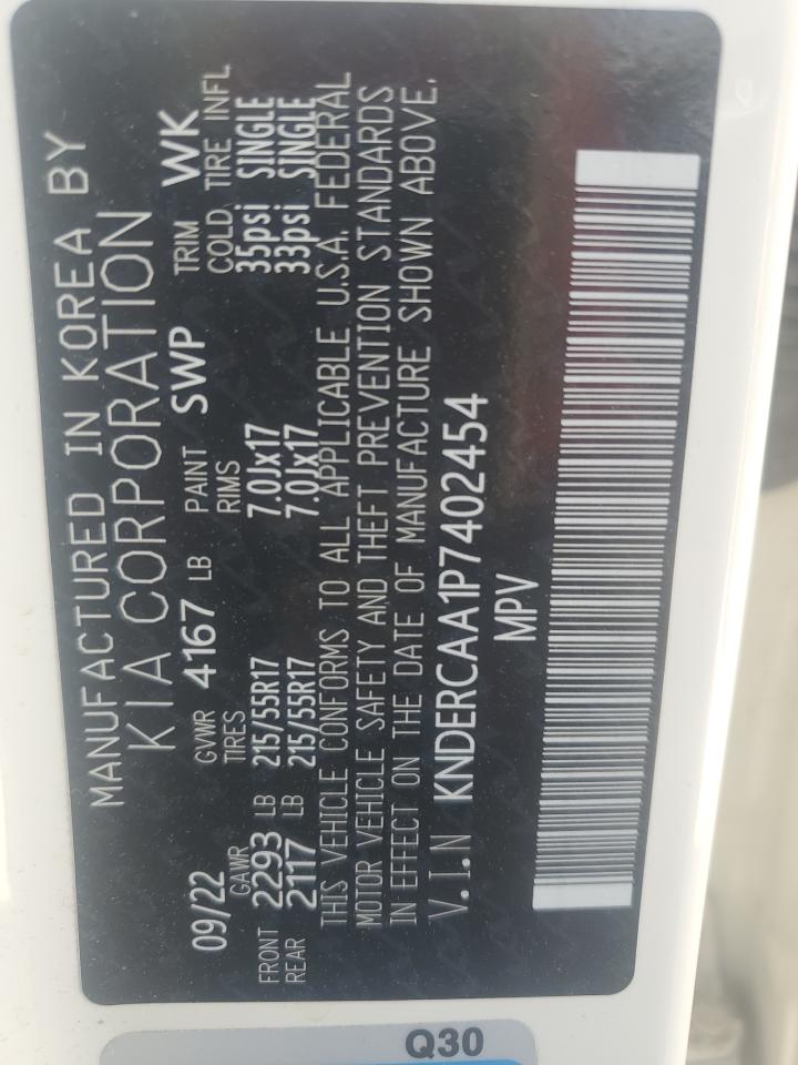 2023 KIA SELTOS EX VIN:KNDERCAA1P7402454