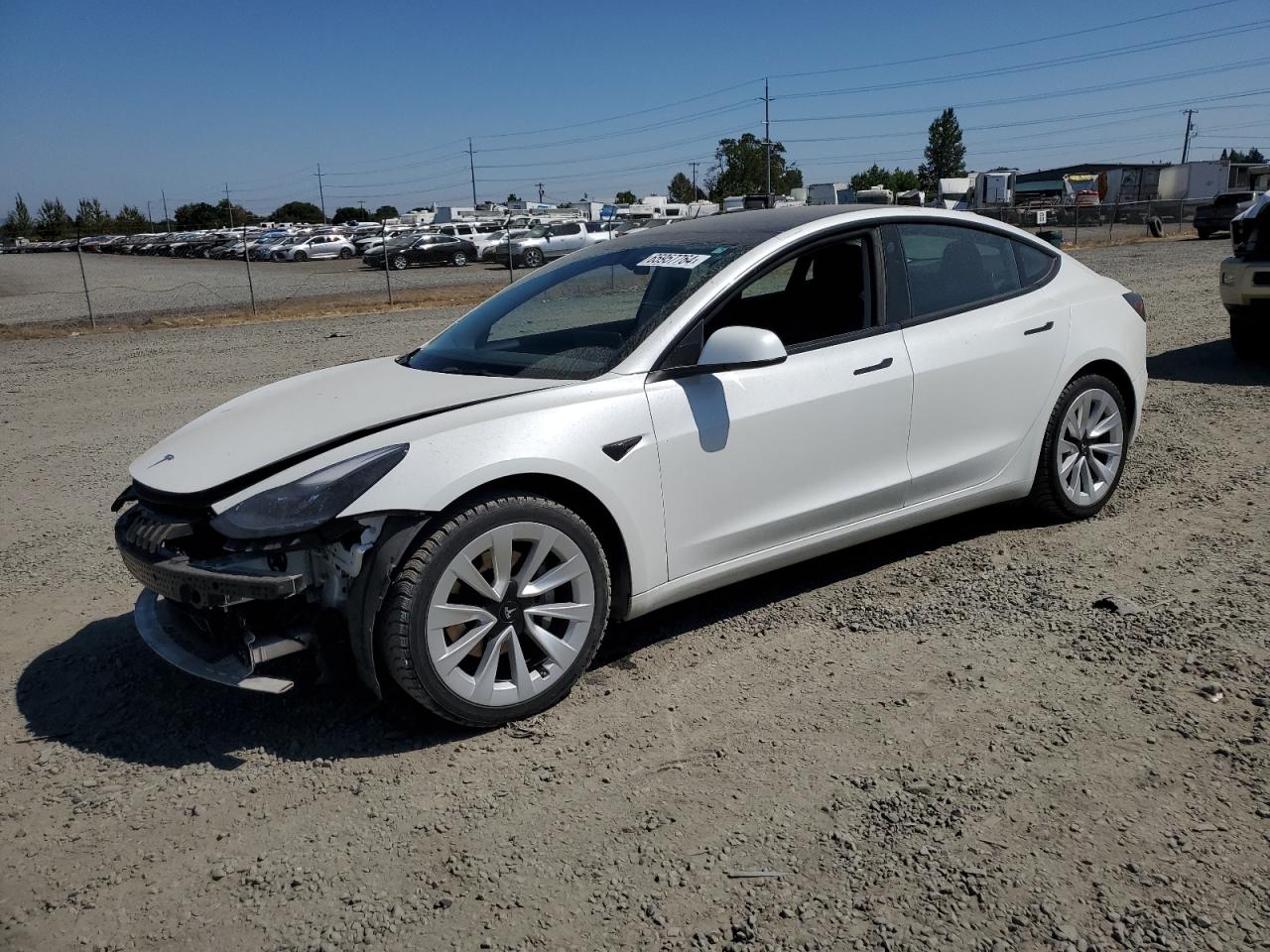 2022 TESLA MODEL 3  VIN:5YJ3E1EB2NF127663