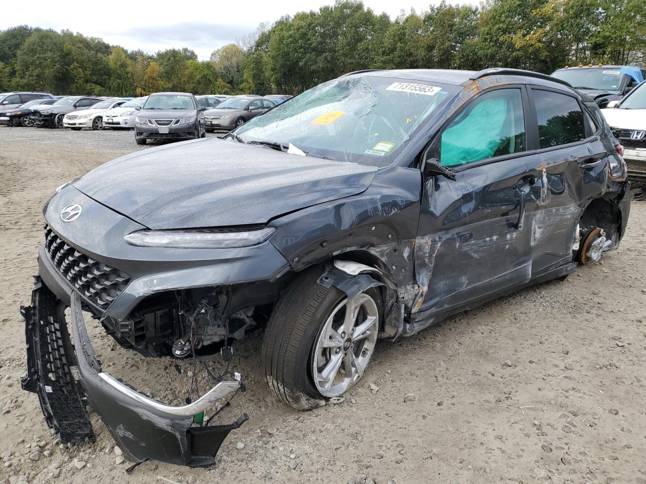 2022 HYUNDAI KONA SEL VIN:KM8K6CAB9NU927163