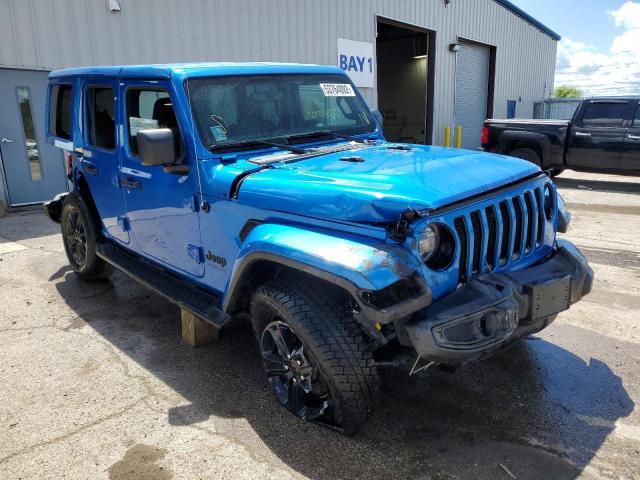 2021 JEEP WRANGLER UNLIMITED SAHARA VIN: 1C4HJX***********