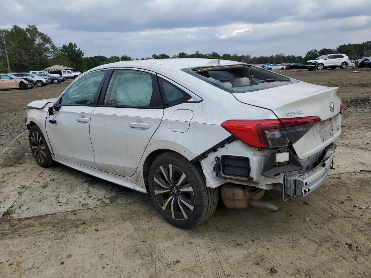2022 HONDA CIVIC EX VIN:JHMFE1F75NX008355