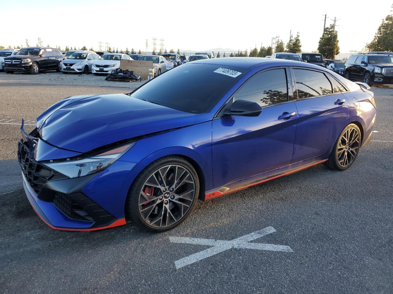 2022 HYUNDAI ELANTRA N  VIN:KMHLW4AK2NU007031
