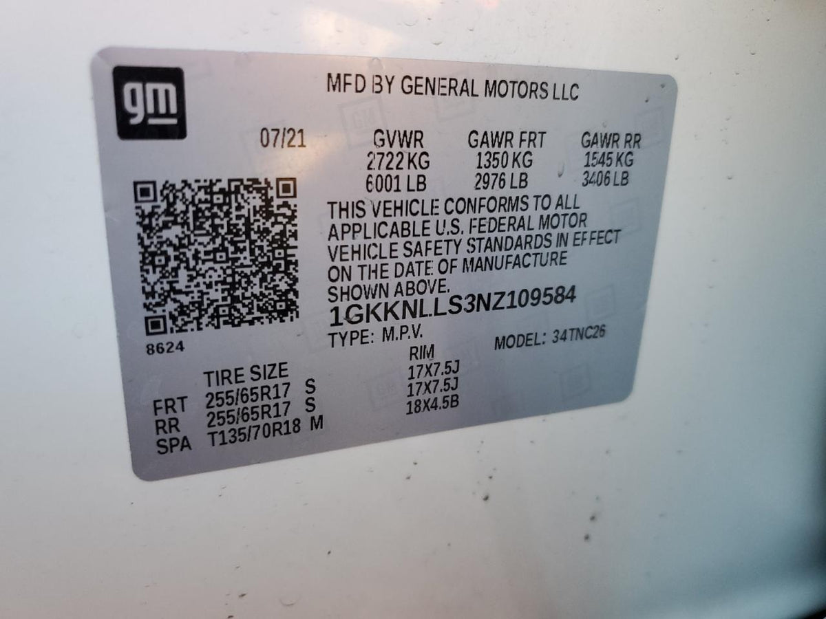 2022 GMC ACADIA AT4 VIN:73139913