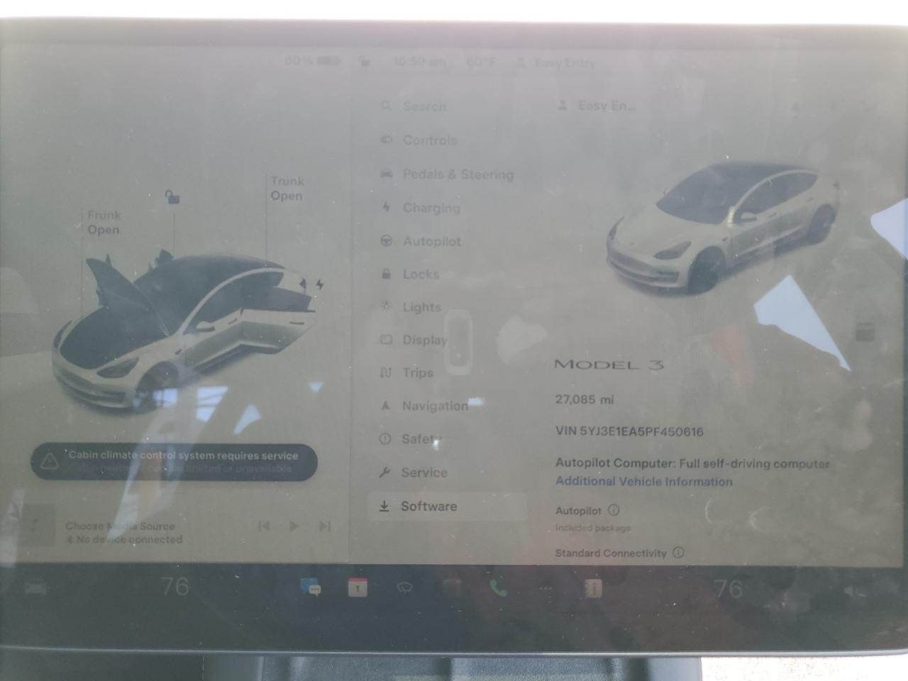 2023 TESLA MODEL 3  VIN:5YJ3E1EA5PF450616