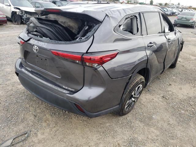 2021 TOYOTA HIGHLANDER XLE VIN: 5TDGZRBH8MS119588
