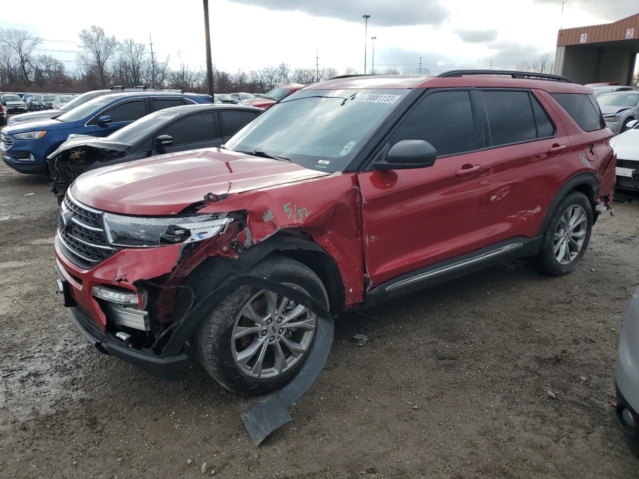 2022 FORD EXPLORER XLT VIN:1FMSK7DH5NGA79798