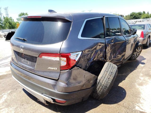 2021 HONDA PILOT EX VIN: 5FNYF6H36MB009814