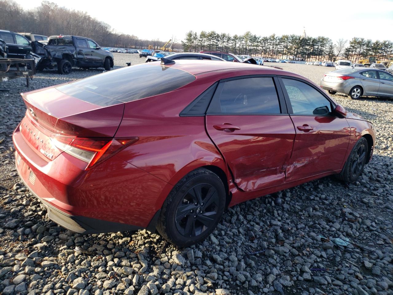 2023 HYUNDAI ELANTRA BLUE VIN:KMHLM4AJ3PU046744