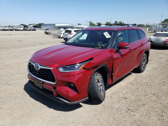 2021 TOYOTA HIGHLANDER HYBRID XLE VIN: 5TDHBRCH2MS530234