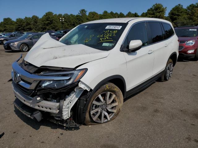 2021 HONDA PILOT EX VIN: 5FNYF6H39MB012822