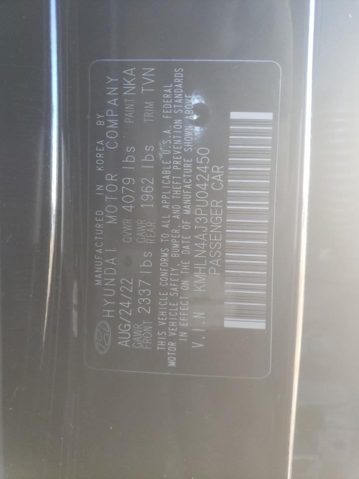 2023 HYUNDAI ELANTRA LIMITED VIN:KMHLN4AJ3PU042450