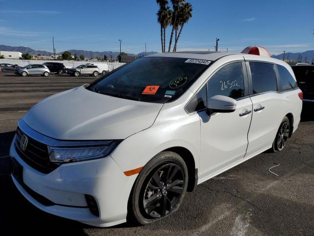 2021 HONDA ODYSSEY TOURING VIN: 5FNRL6H86MB007666