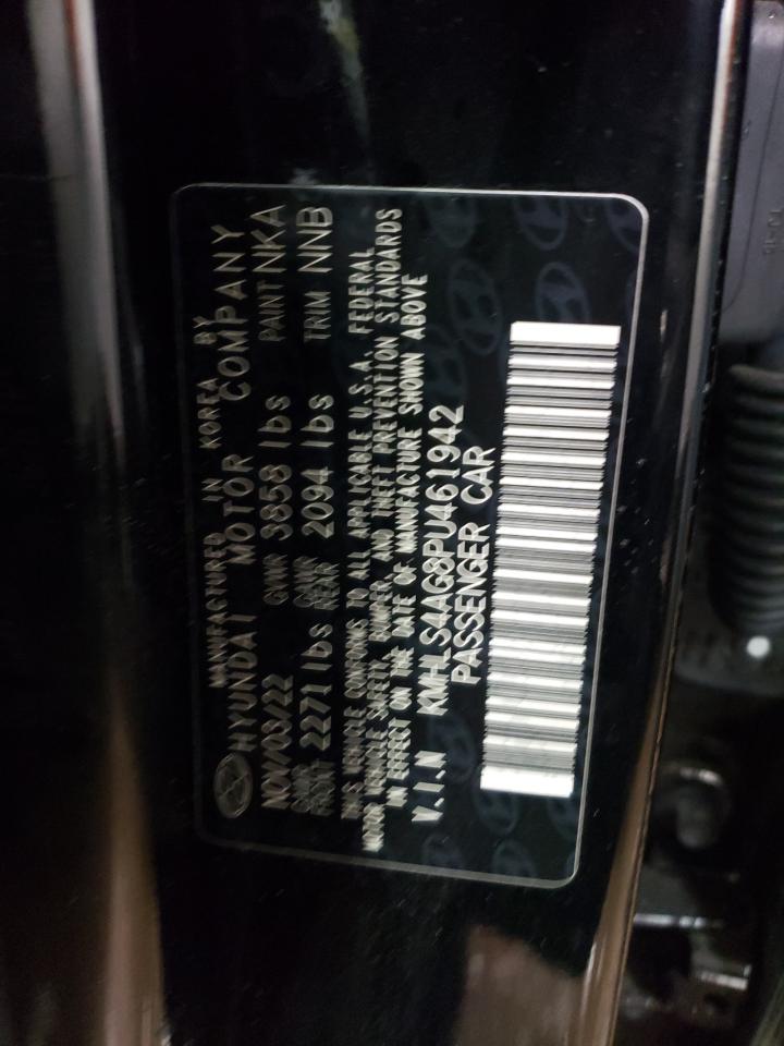 2023 HYUNDAI ELANTRA SEL VIN:KMHLS4AG8PU461942