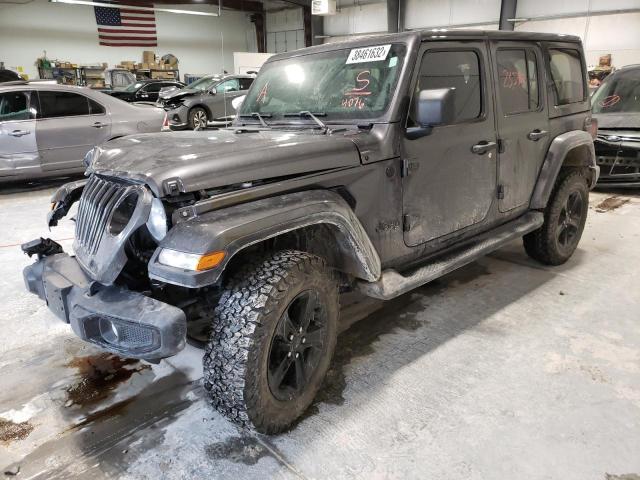 2021 JEEP WRANGLER UNLIMITED SAHARA VIN: 1C4HJXEN4MW764076